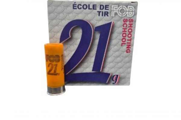 FOB 21 g  Ecole de tir Calibre 12 / 70mm / Bourre à jupe / Plomb n°7 1/2