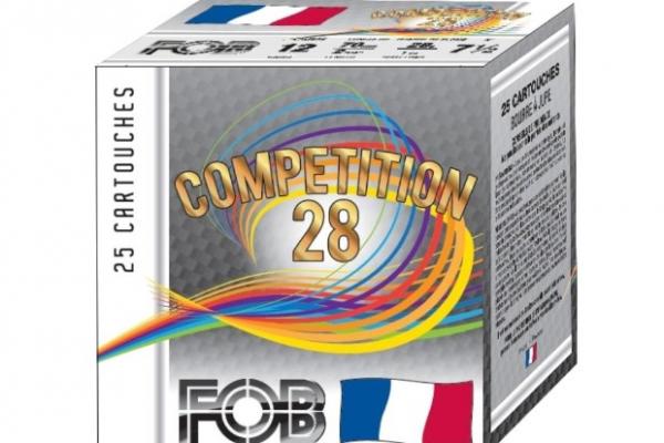 FOB Compétition 28 Calibre 12 / 70mm / Bourre à jupe / Plomb n° 7 1/2 