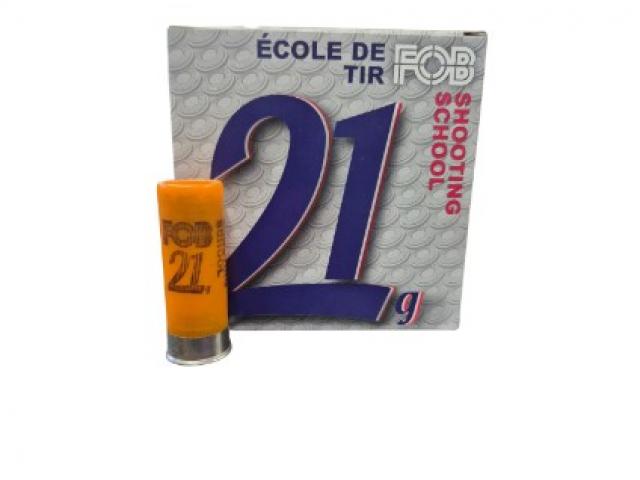 FOB 21 g  Ecole de tir Calibre 12 / 70mm / Bourre à jupe / Plomb n°7 1/2